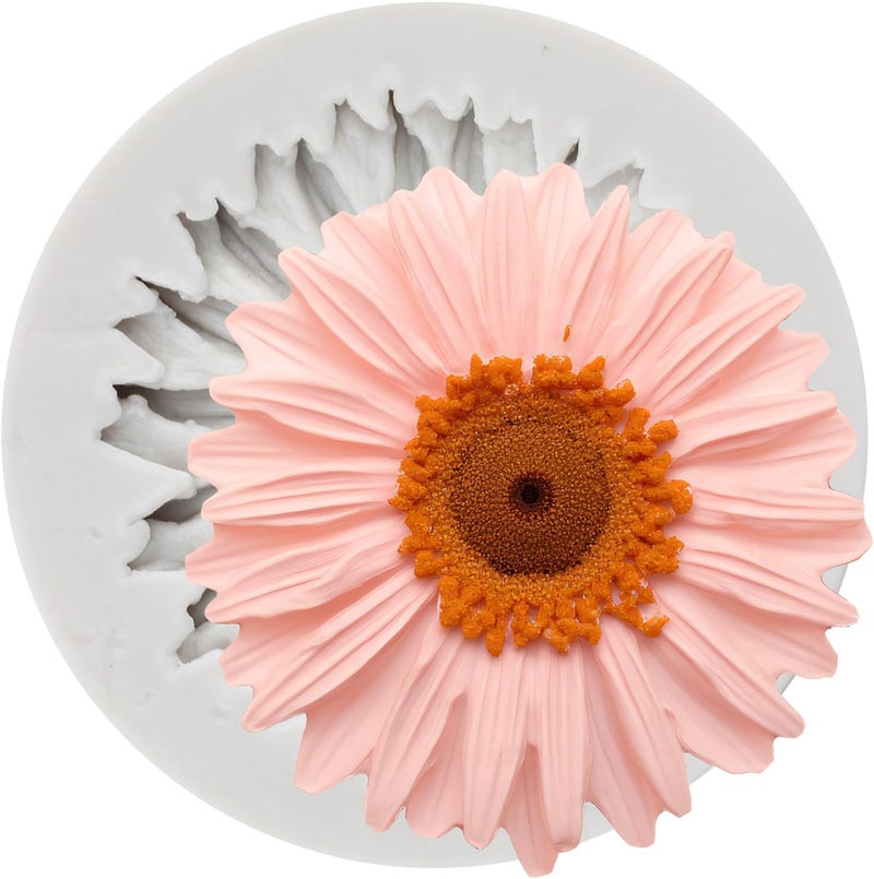 TAOXIBEI Chrysanthemum Flower Polymer Clay Molds Flower Silicone Mold for DIY Crafts Epoxy Resin Casting Air Dry Polymer Clay Plaster Jewelry Making - Image 1